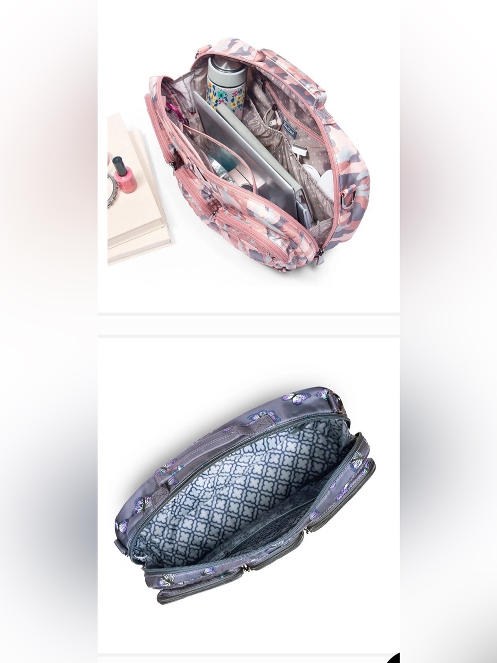 LUG Railcar Crossbody Bag Navy Plaid - Picture 16 of 16